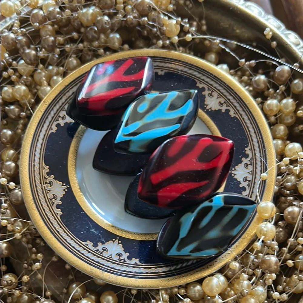 Retro 80’s Zebra Abstract Art Stretch Bracelet